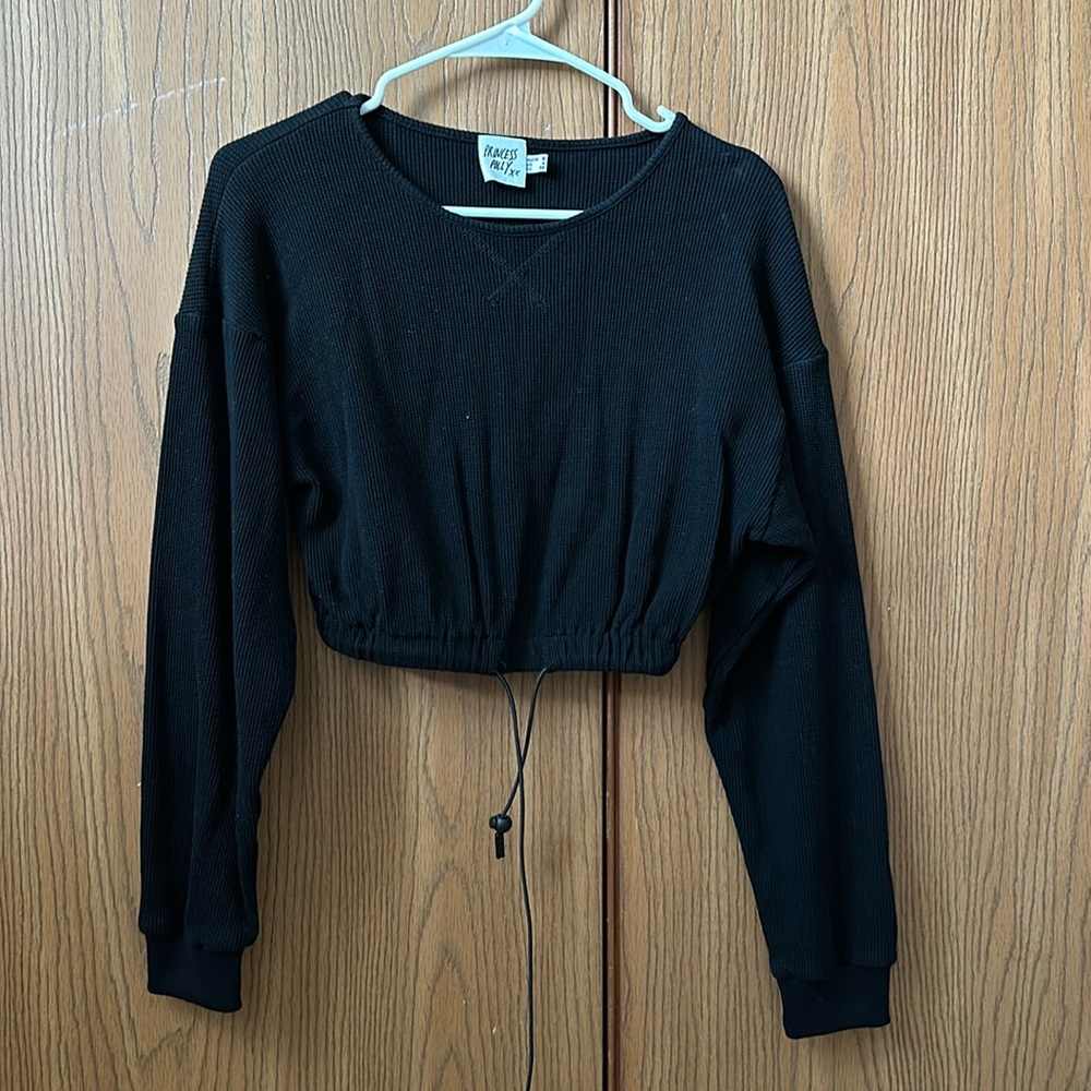 Princess Polly Black Long Sleeve Shirt